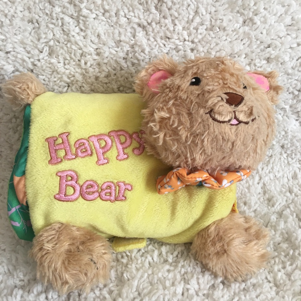 Happy Bear Plush Toy Book